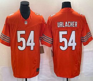 Men's Chicago Bears #54 Brian Urlacher Orange 2023 FUSE Vapor Limited Stitched Jersey