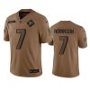 Men's Atlanta Falcons #7 Bijan Robinson 2023 Brown Salute To Setvice Limited Football Stitched Jersey