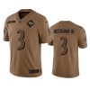 Men's Baltimore Ravens #3 Odell Beckham Jr. 2023 Brown Salute To Service Limited Football Stitched Jersey