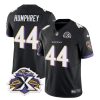 Men's Baltimore Ravens #44 Marlon Humphrey Black 2023 F.U.S.E With Patch Throwback Vapor Limited Stitched Jersey