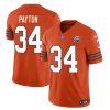 Men's Chicago Bears #34 Walter Payton Orange 2023 F.U.S.E. Throwback Limited Football Stitched Game Jersey