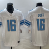 Men's Detroit Lions #16 Jared Goff White 2023 FUSE Vapor Limited Stitched Jersey