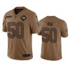 Men's Tampa Bay Buccaneers #50 Vita Vea 2023 Brown Salute To Service Limited Football Stitched Jersey