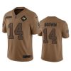 Men's Tampa Bay Buccaneers #14 Chris Godwin 2023 Brown Salute To Service Limited Football Stitched Jersey