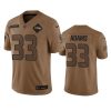 Men's Seattle Seahawks #33 Jamal Adams 2023 Brown Salute To Service Limited Football Stitched Jersey