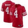Men's San Francisco 49ers #4 Jake Moody Red Football Stitched Game Jersey