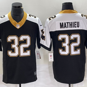 Men's New Orleans Saints #32 Tyrann Mathieu Black 2023 FUSE 1987 Legacy Vapor Stitched Jersey