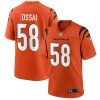 Men's Cincinnati Bengals #58 Joseph Ossai Orange Football Stitched Game Jersey