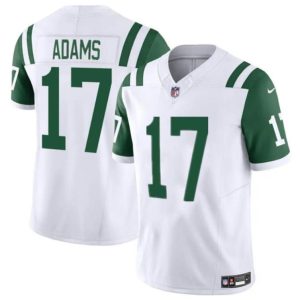 Men's New York Jets #17 Davante Adams White 2024 Classic Alternate Vapor F.U.S.E. Limited Stitched Football Jersey
