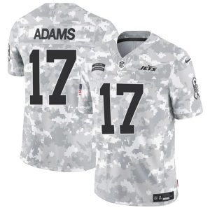 Men's New York Jets #17 Davante Adams 2024 F.U.S.E. Arctic Camo Salute to Service Limited Football Stitched Jersey