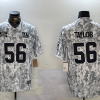 Men's New York Giants #56 Lawrence Taylory Arctic Camo 2024 FUSE Salute to Service Limited Stitched Jersey