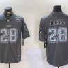 Men's Las Vegas Raiders #28 Josh Jacobs Grey Limited Stitched Jersey