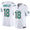 Men's Miami Dolphins #18 Tyler Huntley White 2024 F.U.S.E Jersey