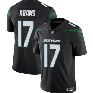 Men's New York Jets #17 Davante Adams Black 2024 Vapor Untouchable Limited Football Stitched Jersey