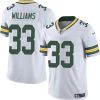 Men's Green Bay Packers #33 Evan Williams White Vapor Untouchable Limited Football Stitched Jersey