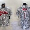 Men's Houston Texans #1 Stefon Diggs Arctic Camo 2024 Salute to Service Stitched Baseball Jersey
