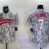 Men's Houston Texans #7 CJ Stroud Arctic Camo 2024 Salute to Service Stitched Baseball Jersey
