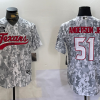 Men's Houston Texans #51 Will Anderson Jr Arctic Camo 2024 Salute to Service Stitched Baseball Jersey