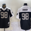 Men's Las Vegas Raiders #98 Maxx Crosby Black Thanksgiving 2024 FUSE Vapor 65th Limited Stitched Jersey