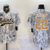 Men's New Orleans Saints #22 Rashid Shaheed Arctic Camo 2024 Salute to Service Stitched Baseball Jerseys