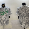 Men's Philadelphia Eagles Blank Arctic Camo 2024 Salute to Service Stitched Baseball Jersey