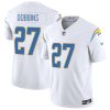 Men's Los Angeles Chargers #27 J.K. Dobbins White 2024 F.U.S.E Jersey