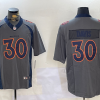 Men's Denver Broncos #30 Terrell Davis Grey 2019 Inverted Legend Stitched Nike Limited Jersey