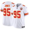 Men?s Kansas City Chiefs #95 Chris Jones White 2024 F.U.S.E Vapor Untouchable Limited Stitched Football Jersey
