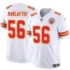 Men?s Kansas City Chiefs #56 George Karlaftis White 2024 F.U.S.E Vapor Untouchable Limited Stitched Football Jersey