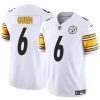Men's Pittsburgh Steelers #6 Patrick Queen White 2024 F.U.S.E. Alternate Vapor Untouchable Limited Stitched Jersey