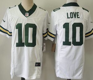 Men's Green Bay Packers #10 Jordan Love White 2023 FUSE Limited Stitched Jersey