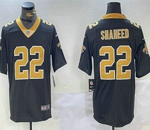 Men's New Orleans Saints #22 Rashid Shaheed Black 2023 Vapor Limited Stitched Jersey