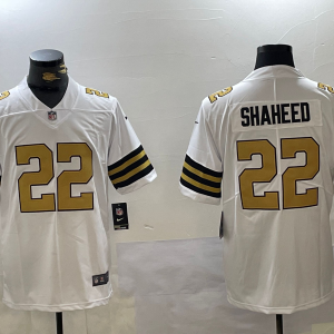 Men's New Orleans Saints #22 Rashid Shaheed Limited White Vapor Stitched Jersey