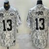 Men's San Francisco 49ers #13 Brock Purdy 2024 FUSE Arctic Camo Salute to Service Limited Stitched Jersey