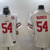Men's San Francisco 49ers #54 Fred Warner White FUSE Mexico Gate Bridge Patch Vapor Limited Stitched Jersey