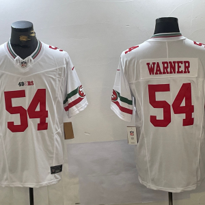 Men's San Francisco 49ers #54 Fred Warner White FUSE Mexico Vapor Limited Stitched Jersey