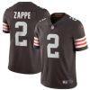 Men's Cleveland Browns #2 Bailey Zappe Brown Jersey
