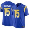 Men's Los Angeles Rams #15 Demarcus Robinson Blue 2024 F.U.S.E.  Jersey