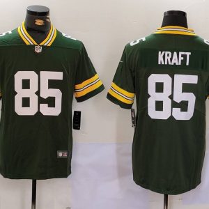 Men's Green Bay Packers #85 Tucker Kraft Green  Jersey