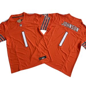 Men's Chicago Bears #1 Jaylon Johnson Orange 2024 F.U.S.E. Vapor Football Stitched Jersey