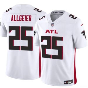 Men's Atlanta Falcons #25 Tyler Allgeier White 2024 F.U.S.E. Vapor Untouchable Limited Football Stitched Jersey