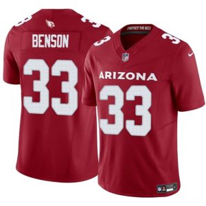 Men's Arizona Cardinals #33 Trey Benson Red 2024 F.U.S.E. Vapor Untouchable Limited Football Stitched Jersey