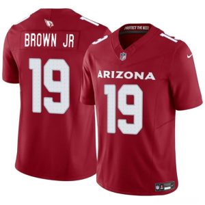 Men's Arizona Cardinals #19 Anthony Brown JR Red 2024 F.U.S.E. Vapor Untouchable Limited Stitched
