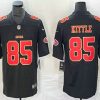 Men's San Francisco 49ers #85 George Kittle Black Red Fashion Vapor Limited Stitched Jersey