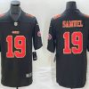Men's San Francisco 49ers #19 Deebo Samuel Black Red Fashion Vapor Limited Stitched Jersey