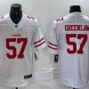 Men's San Francisco 49ers #57 Dre Greenlaw White Vapor Untouchable Limited Football Stitched Jersey