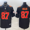 Men's Kansas City Chiefs #87 Travis Kelce Black Fashion Vapor Limited Stitched Jersey