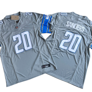 Men's Detroit Lions #20 Barry Sanders Gray 2023 F.U.S.E. Vapor Untouchable Limited Football Stitched Jersey