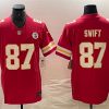 Men's Kansas City Chiefs #87 Taylor Swift Red F.U.S.E. Vapor Untouchable Limited Football Stitched Jersey