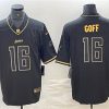 Men's Detroit Lions #16 Jared Goff Black Gold Edition Football Stitched Jersey